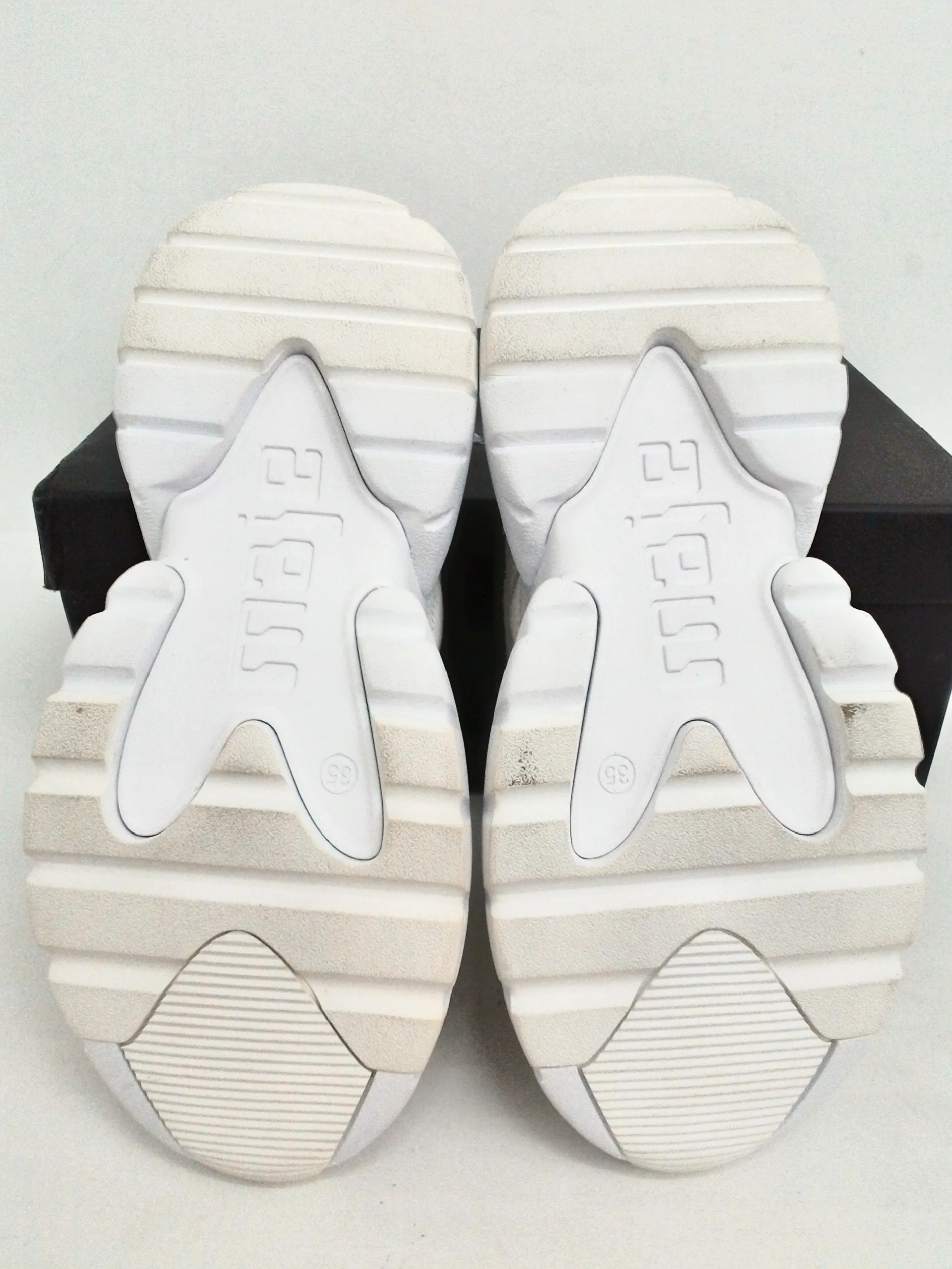 maje Women's 119 Faster White Sneakers  Size 35