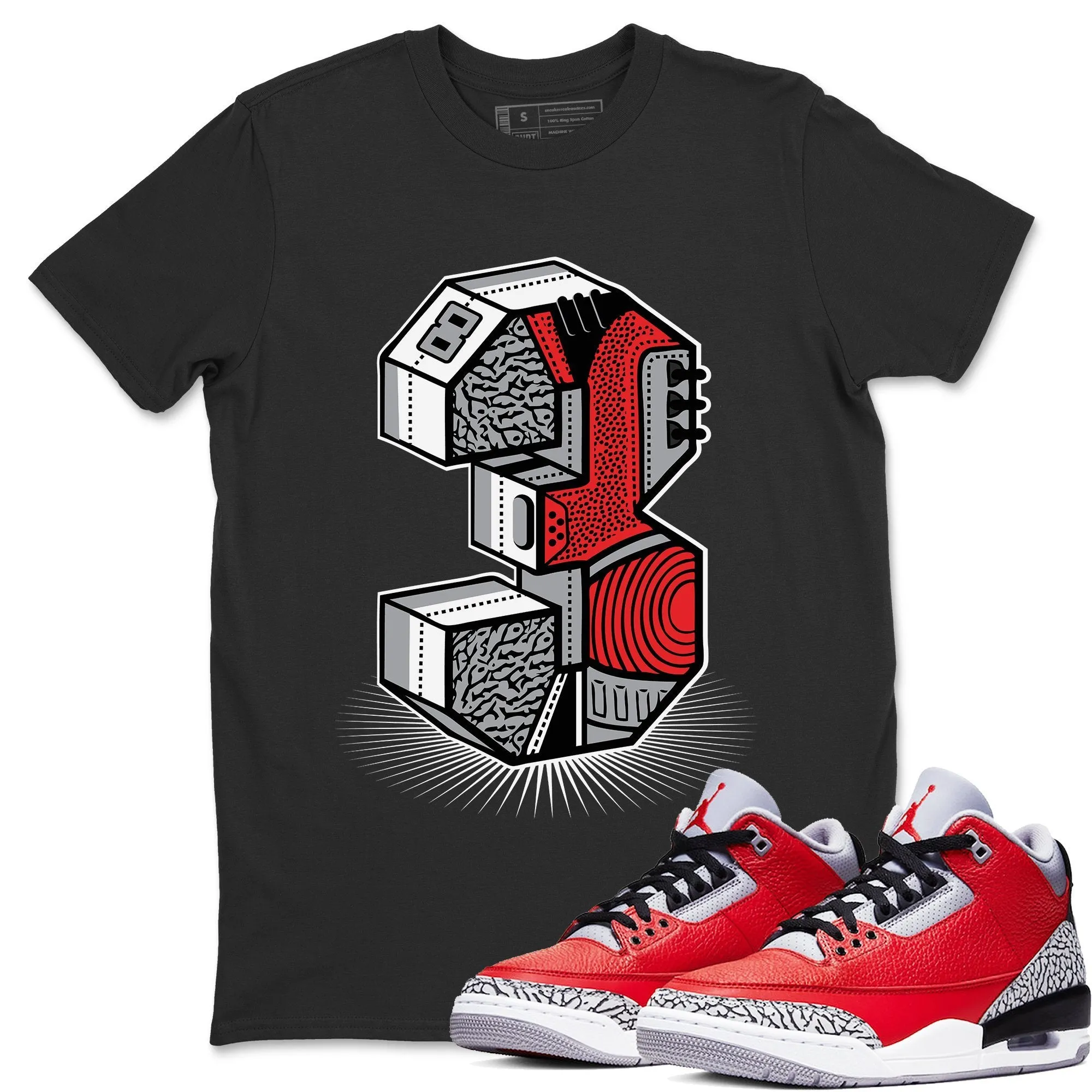 Three Statue Black T-Shirt - Air Jordan 3 Unite