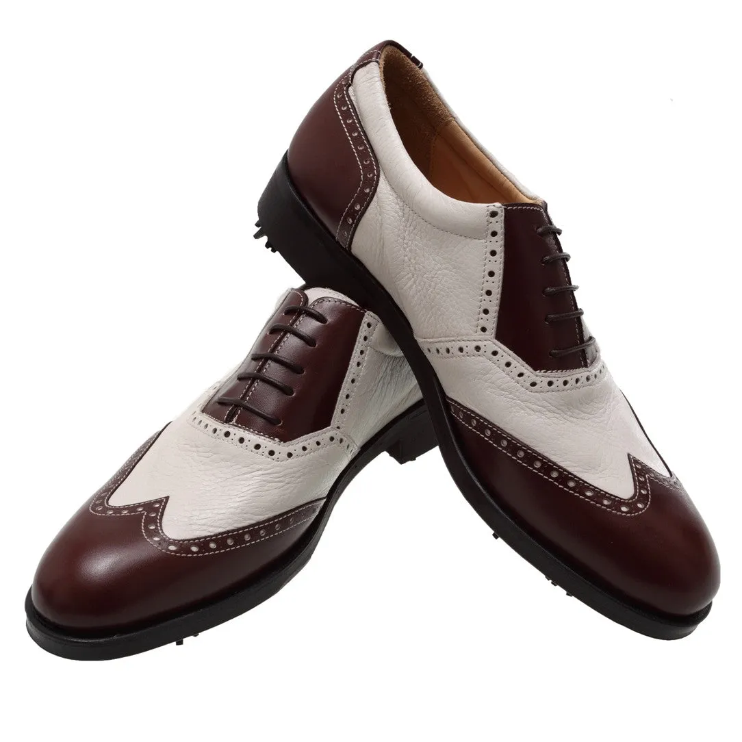Verona Calf Deer Skin Golf Shoes