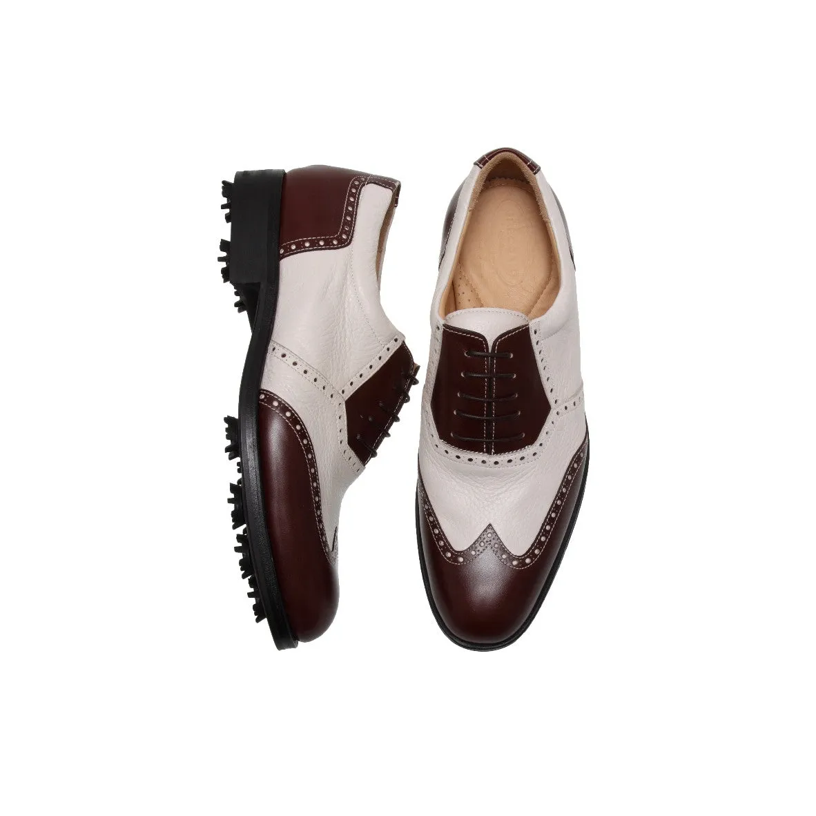 Verona Calf Deer Skin Golf Shoes